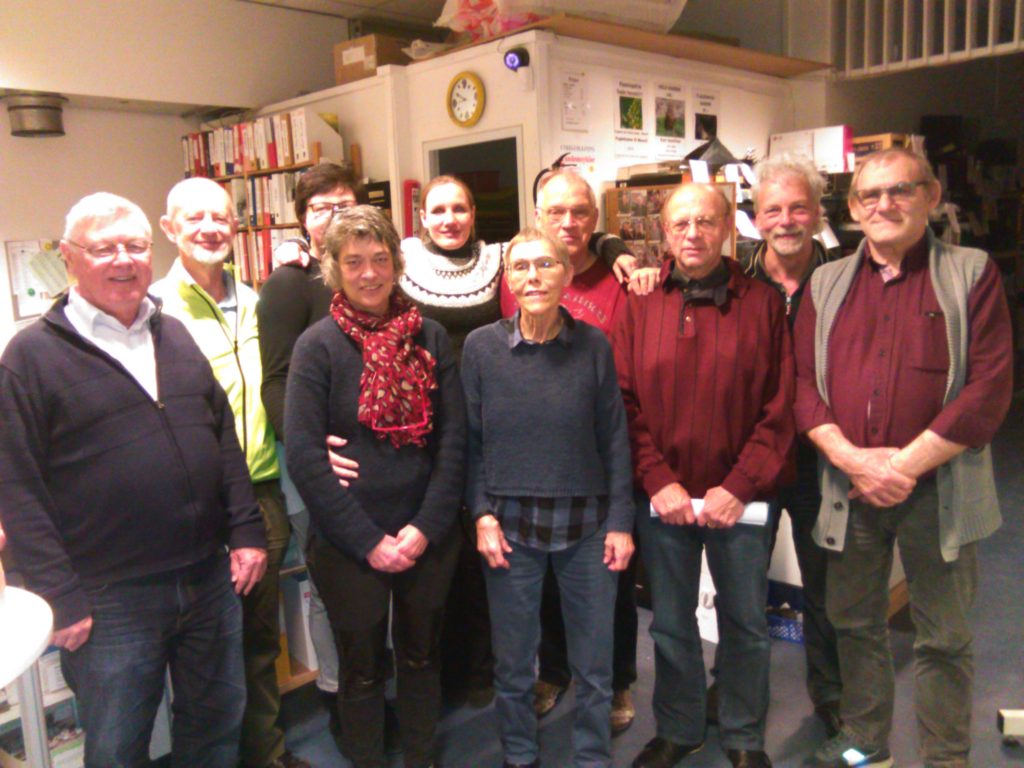 Fra venstre Jens Klarskov (supl.), Mads Peter Schreiber, Tina Faber, Pia Gade (medarbejder), Dianna Haumann, Bodil Josephsen, Mogens Jørgensen, Knud A. Iversen (medarbejder), Ejner Stutemeyer. Fraværende var Karsten Jacobsen, Bjarne Berthelsen og Martin Brøndsager. 